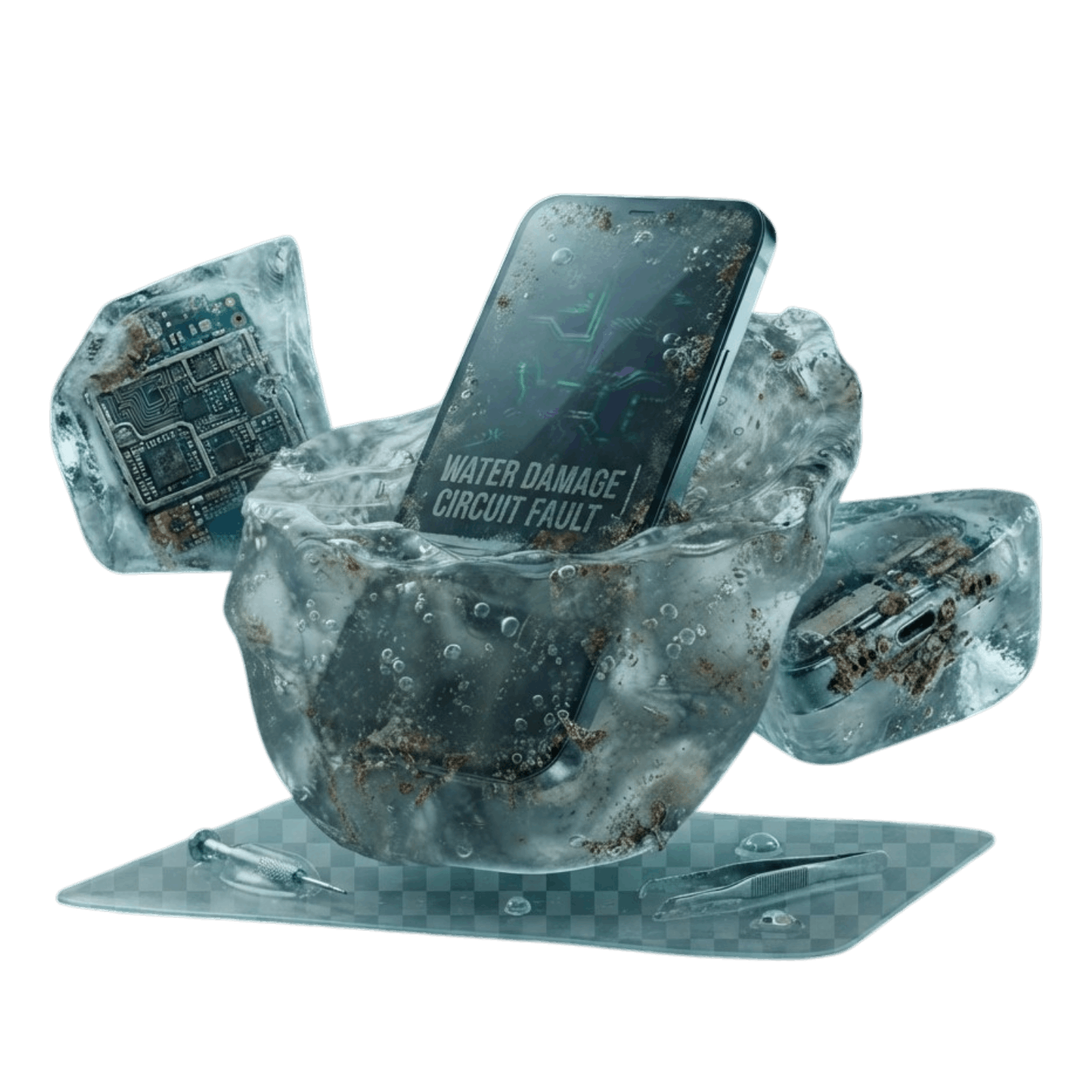 Water damage phone repair at Fonetech York